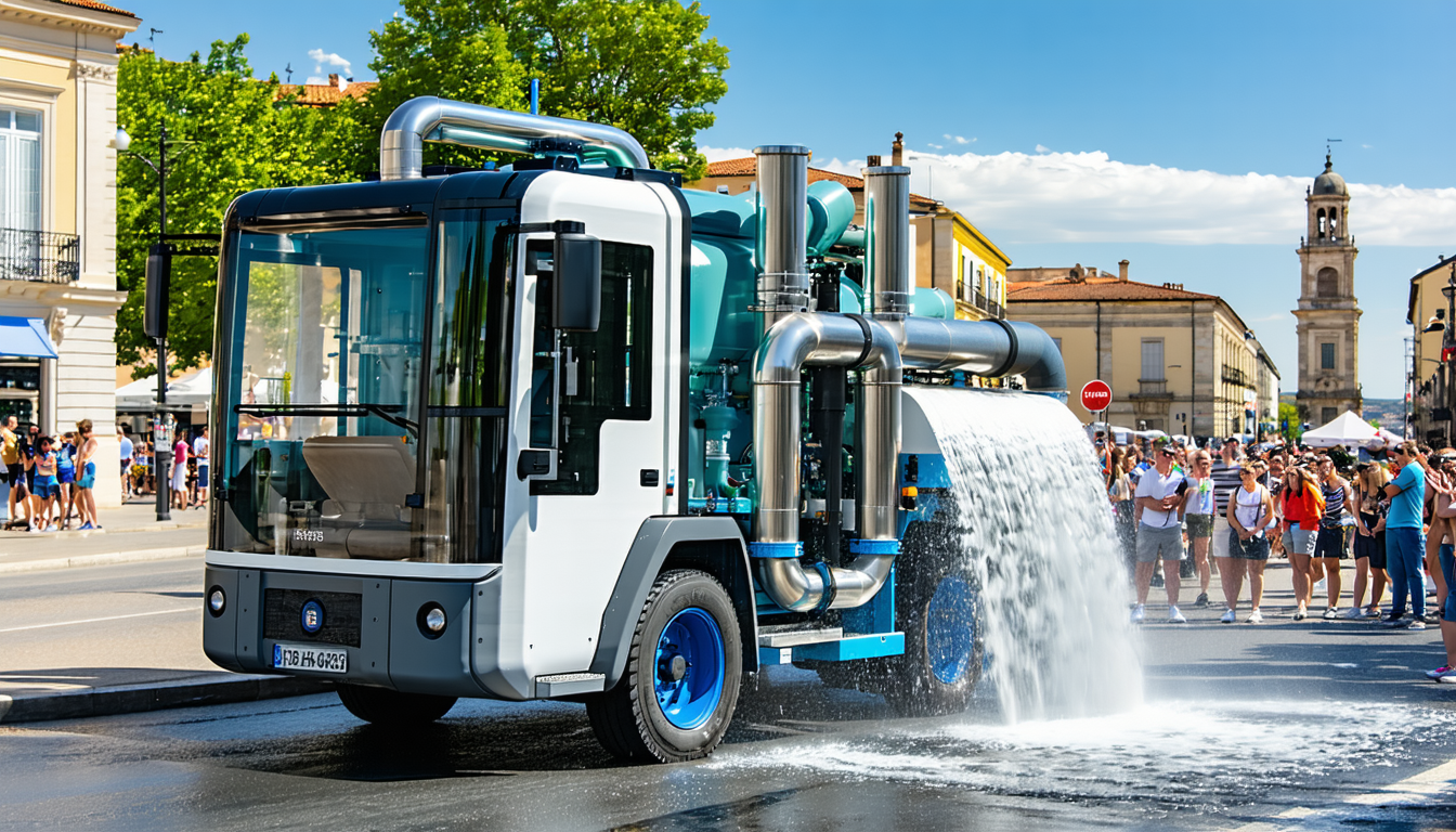 découvrez comment un camion itinérant à montpellier innove en testant le recyclage des eaux usées pour prévenir les incendies et maintenir la propreté des voiries. une initiative éco-responsable au service de la ville.